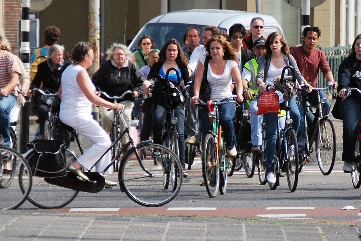 Cyclists in Holand